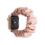 Apple Watch (49/45/44/42mm) Stoff Armband - rosa/weiss