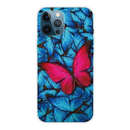 iPhone 13 Pro Max Handyhülle - Softcase Image Plastik Series - roter Schmetterling
