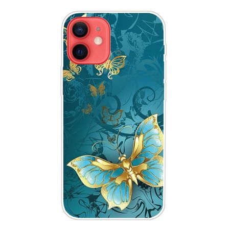 iPhone 13 mini Handyhülle - Softcase Image Plastik Series - hellblauer Schmetterling