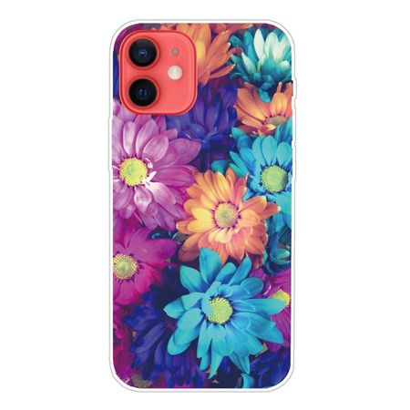 iPhone 13 mini Handyhülle - Softcase Image Plastik Series - farbige Blumen