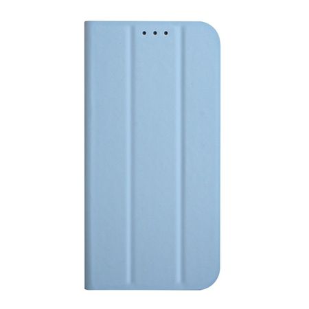 iPhone 13 Hülle - dreifach faltbares Leder Bookcover - hellblau