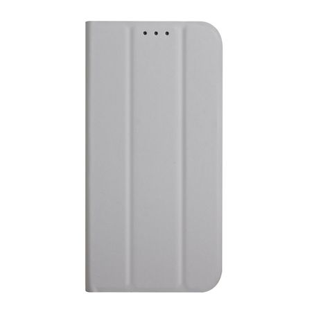 iPhone 13 Hülle - dreifach faltbares Leder Bookcover - grau
