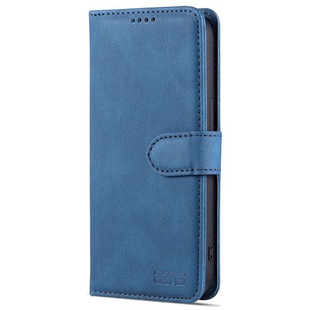 AZNS - iPhone 13 Pro Max Hülle - Retro Leder Bookcover - blau