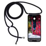 MU Style - iPhone 13 Pro Handykette - Necklace TPU Hülle zum Umhängen - transparent/schwarz