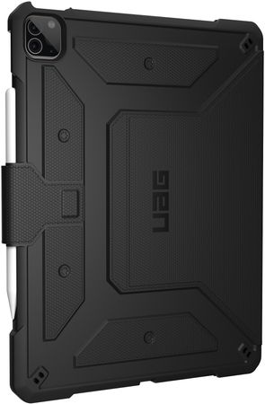 UAG - iPad Pro 12.9 (2022 / 2021) Hülle - stabiles Bookcover - Metropolis Series - schwarz