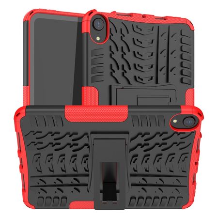 iPad mini 6 Hülle - Hardcase aus Kunststoff - mit Kickstand - rot