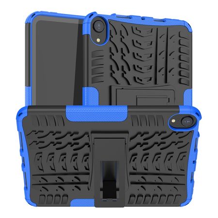iPad mini 6 Hülle - Hardcase aus Kunststoff - mit Kickstand - blau