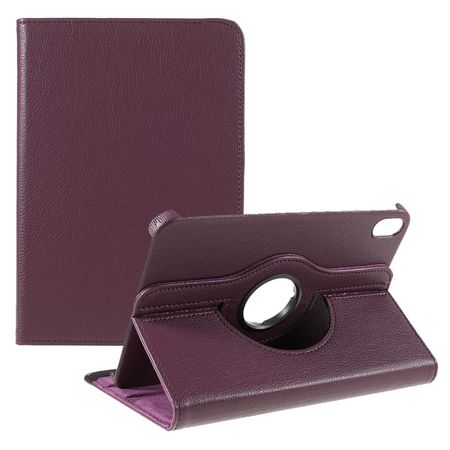 iPad mini 6 Hülle - 360° rotierbares Case aus Leder - purpur