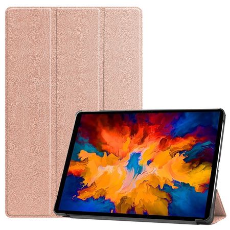 Lenovo Tab P11 Pro Leder Hülle - dreifach faltbar - rosegold