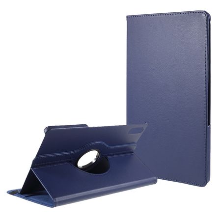 Lenovo Tab P11 Pro Hülle - 360° rotierbares Case aus Leder - blau