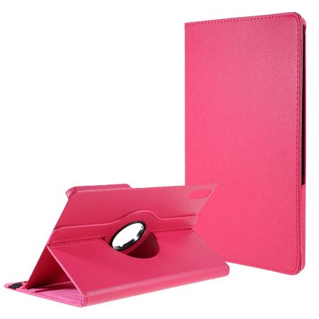 Lenovo Tab P11 Pro Hülle - 360° rotierbares Case aus Leder - rosa