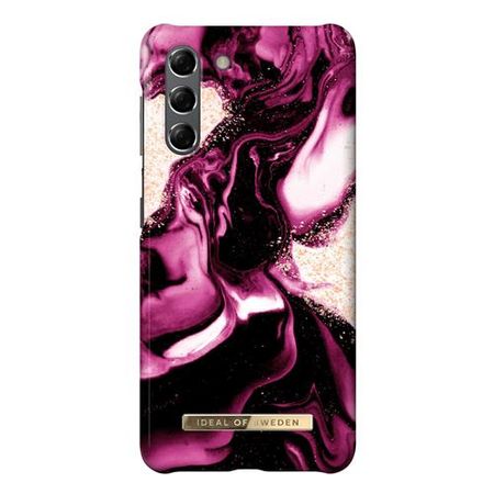 iDeal of Sweden - Samsung Galaxy S21 Hülle - Printed Case - Golden Ruby Marble