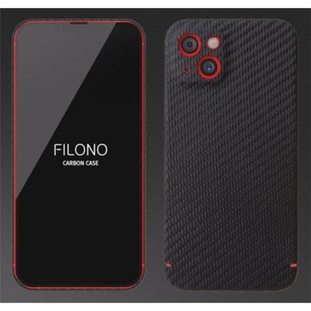 Filono - iPhone 13 Premium Hülle - aus echtem Carbon - schwarz