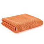 Kühltuch Kühlhandtuch (30 x 100 cm) - beidseitig kühlendes Sport Handtuch - RJT Cooling Towel - orange