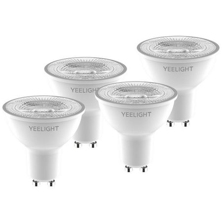 YEELIGHT - 4er Set Smart Bulb GU10 4.8W 827 - W1 Warm White Series (350 lm) - dimmbar, warmweiss 