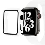 Apple Watch (45mm) Hardcase Bumper + Display Schutzglas - inkl. Silikon Armband - Carly Series - weiss