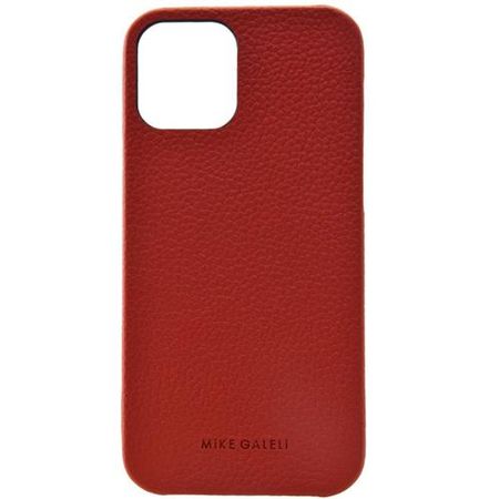 Mike Galeli - iPhone 13 Hülle - Echtleder Hardcase - Lenny - rot