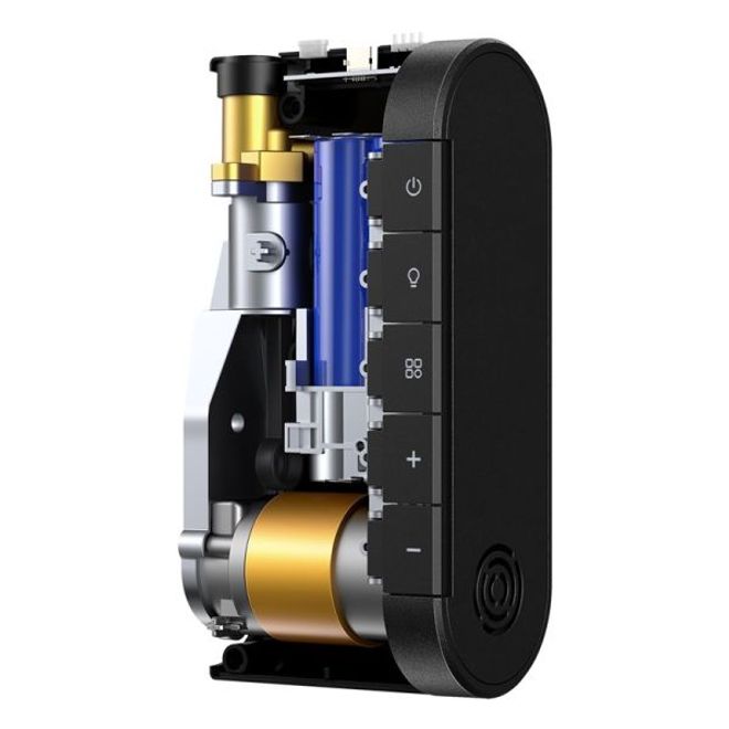 Baseus - Dynamic Eye Inflator Pump (45W) - Elektrische Pumpe für Fahrrad-  und Auto-Reifen, Bälle - schwarz