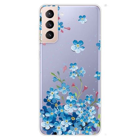 Samsung Galaxy S22+ Handyhülle - Softcase Image Kunststoff Series - blaue Blumen