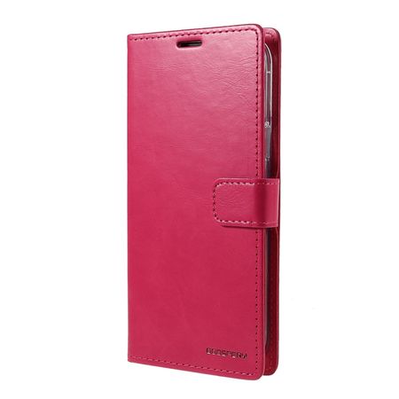 Goospery - iPhone 13 Pro Hülle - Leder Bookcover - Bluemoon Diary Series - pink