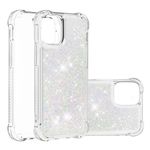 iPhone 13 Pro Hülle - Glitter Softcase - silber