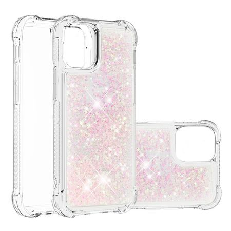 iPhone 13 Hülle - Glitter Softcase - pink