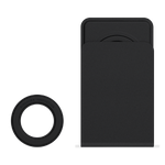 Nillkin - Magnetische Halterung - mit Magnetsticker - MagSafe kompatibel - SnapBase Kunstleder Kit Series - schwarz