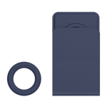 Nillkin - Magnetische Halterung - mit Magnetsticker - MagSafe kompatibel - SnapBase Kunstleder Kit Series - blau