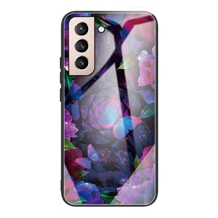 Samsung Galaxy S22+ Handyhülle - Image Glas und Kunststoff Series - farbige Schmetterlinge