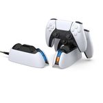 Dobe - Wireless Dual Charging Dock für PS5 Controller - weiss