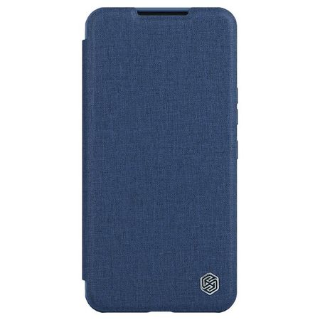 Nillkin - Samsung Galaxy S22+ Hülle - Stoff Book Case - Qin Pro Cloth Series - blau