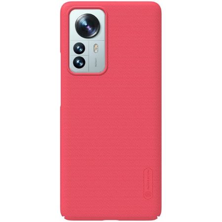 Nillkin - Xiaomi 12 Pro Hülle - Kunststoff Case - Super Frosted Shield Series - rot