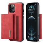 DG Ming - iPhone 13 Pro Hülle - Hardcase mit abnehmbarem Portemonnaie - M1 Series - rot