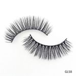 Magnet Wimpern Set (GL58) - Fake Lashes - Set mit 1 Paar Magnet- Wimpern & Eyeliner - Cat Eye Series - schwarz