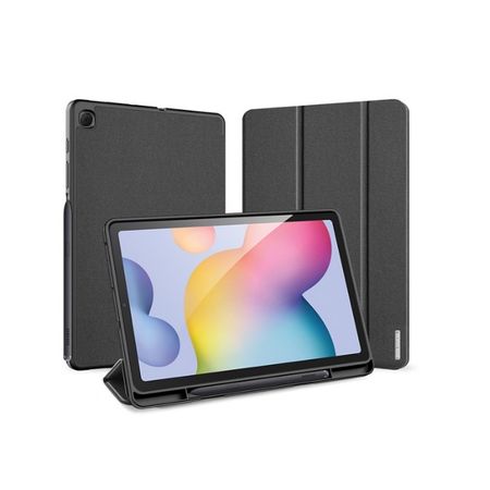 Dux Ducis - Samsung Galaxy Tab S6 Lite Hülle - Domo Smart Flip Case with S Pen Halterung - schwarz