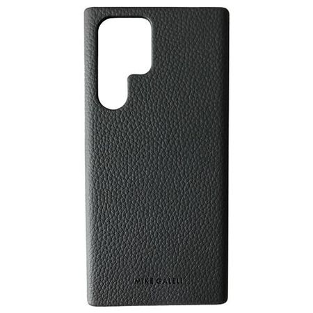 Mike Galeli - Samsung Galaxy S22 Ultra Hülle - Echtleder Hardcase - Lenny - schwarz