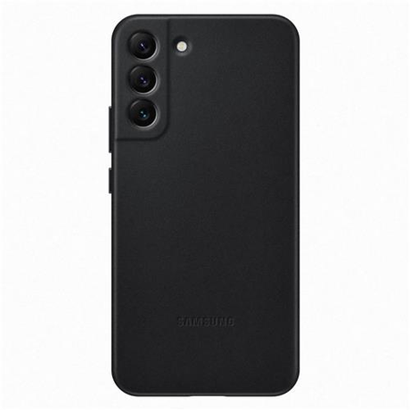 Samsung - Original Galaxy S22+ Hülle - Leder Backcover - schwarz