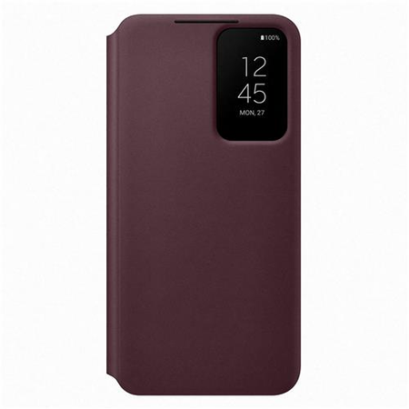 Samsung - Original Galaxy S22 Hülle - Bookcover - Smart Clear View Cover - burgundy