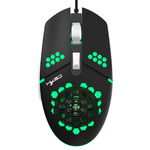 HYSJ - Gaming Maus mit LED Licht - J400 - schwarz