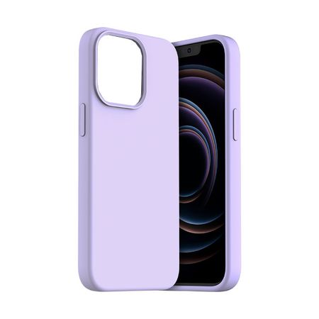 Araree - iPhone 13 Hülle - Sanftes Silikon Softcase - Typoskin Series - purpur