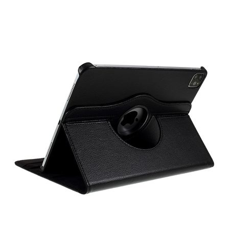 iPad Air (2022) / iPad Air (2020) Hülle - 360° rotierbares Case aus Leder - schwarz