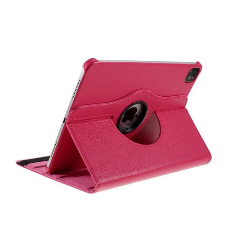 iPad Air (2022) / iPad Air (2020) Hülle - 360° rotierbares Case aus Leder - rosa