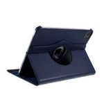iPad Air (2022) / iPad Air (2020) Hülle - 360° rotierbares Case aus Leder - dunkelblau