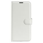 Honor 60 Pro Handy Hülle - Litchi Leder Bookcover Series - weiss