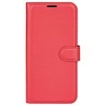 Honor 60 Pro Handy Hülle - Litchi Leder Bookcover Series - rot