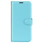 Honor 60 Pro Handy Hülle - Litchi Leder Bookcover Series - blau