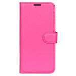 Honor 60 Pro Handy Hülle - Litchi Leder Bookcover Series - rosa