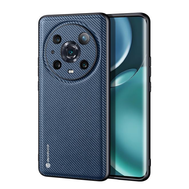 Dux Ducis - Honor Magic4 Pro Hülle - Schickes Hardcase - Fino Series - blau