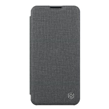 Nillkin - iPhone 13 Pro Hülle - Stoff Book Case - Qin Pro Cloth Series - grau