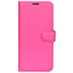 Oppo Find X5 Handy Hülle - Litchi Leder Bookcover Series - rosa